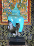Budha Head Statue on Stand 24" - Routes Gallery