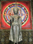 Brass Standing Ayutthaya Abhaya Buddha 43" - Routes Gallery