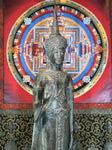 Brass Standing Ayutthaya Abhaya Buddha 43" - Routes Gallery