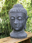 Buddha Head Garden Statue 28" - Routes Gallery