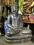 Stone Dyhana Meditation Buddha Statue 36" - Routes Gallery