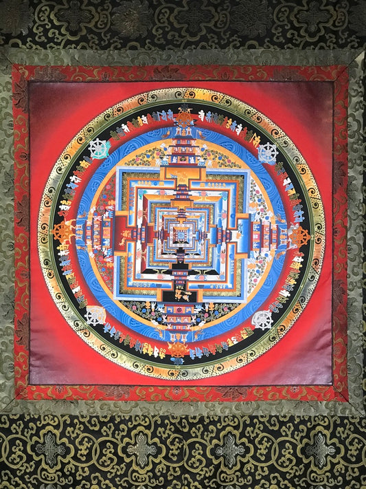 Kalachakra Mandala Thangka Painting - Routes Gallery