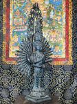 Brass Avalokiteshvara with 1000 Arms Statue 27" - Routes Gallery