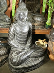 Stone Dhyana Meditation Buddha Statue 37" - Routes Gallery