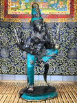 Brass Dancing Devi with 6 Arms 23" - Routes Gallery