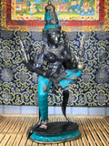 Brass Dancing Devi with 6 Arms 23" - Routes Gallery