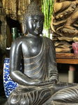 Stone Dyhana Meditation Buddha Statue 36" - Routes Gallery