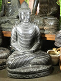 Stone Dhyana Meditation Buddha Statue 37" - Routes Gallery