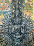 Brass Avalokiteshvara with 1000 Arms Statue 27" - Routes Gallery