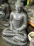 Stone Dhyana Meditation Buddha Statue 37" - Routes Gallery