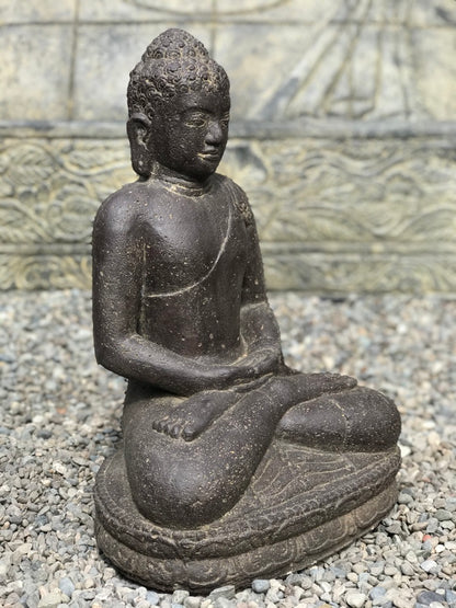 Garden Buddha Statue Meditation Mudra 18" - Routes Gallery