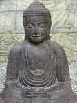 Stone Meditating Kamakura Garden Buddha Statue 22" - Routes Gallery