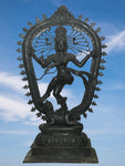 Brass Dancing Shiva Nataraja Statue 36" - Routes Gallery