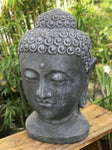 Buddha Head Garden Statue 28" - Routes Gallery