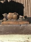 Brass Reclining Paranirvana Buddha Statue 9.5" - Routes Gallery