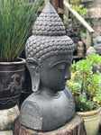 Stone Buddha Bust Garden Statue 39" - Routes Gallery