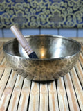 Medicine Buddha Handmade Singing Bowl 9.75" - Routes Gallery