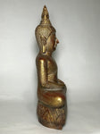 Wood Meditating Lanna Thai Buddha Statue 18.5" - Routes Gallery