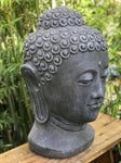 Buddha Head Garden Statue 28" - Routes Gallery