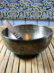 Medicine Buddha Handmade Singing Bowl 10" - Routes Gallery