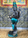 Brass Dancing Devi with 6 Arms 23" - Routes Gallery