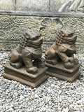 Foo Dog Lion Guardian Statue Pair 10" - Routes Gallery