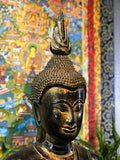 Wood Sukhothai Vitarka Buddha Statue 42" - Routes Gallery